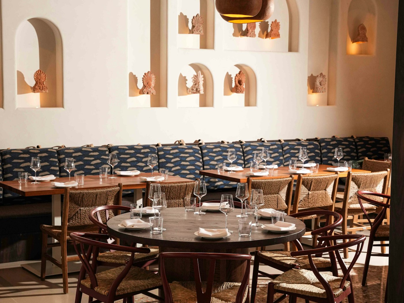 The dining room at Kyma West Palm Beach